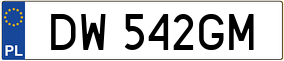 Trailer License Plate